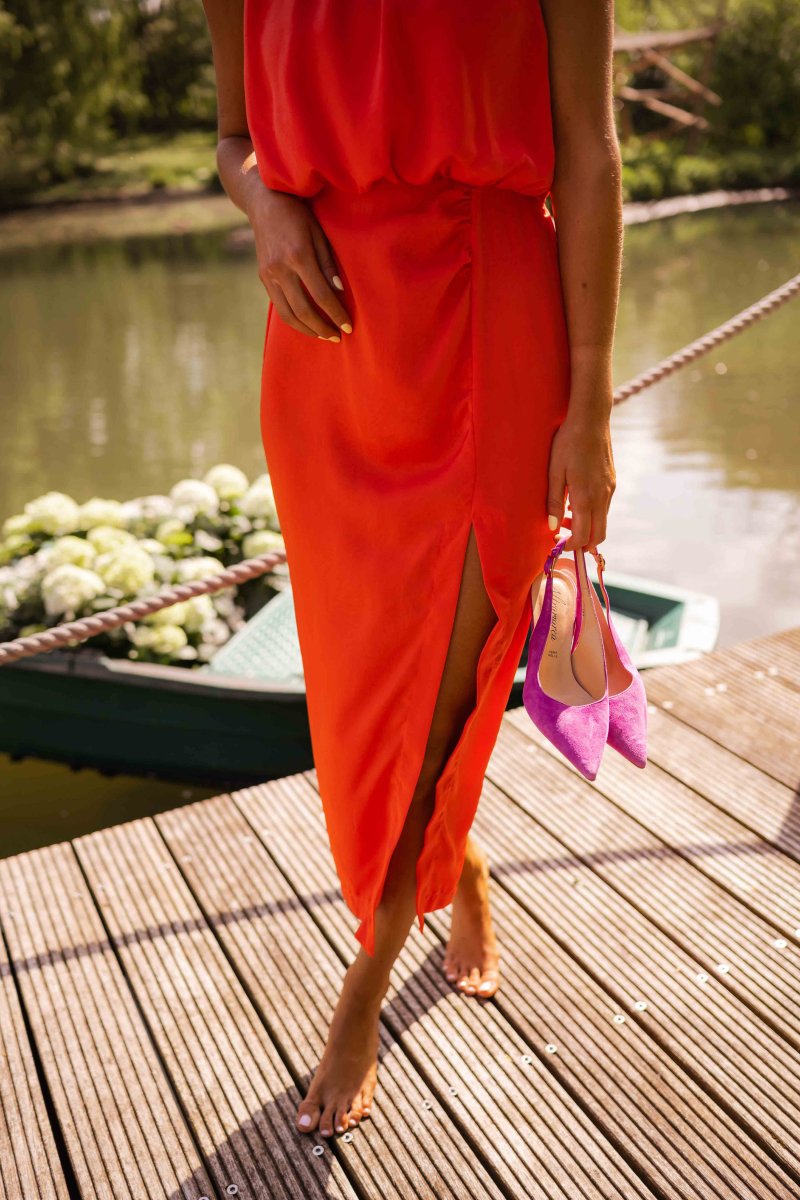 Minimalist Midi Dress | Flowy & Warm-Weather Style