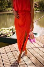 Minimalist Midi Dress | Flowy & Warm-Weather Style