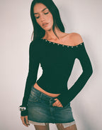 Women's Jersey Shift Midi Dress with Asymmetric Neckline in Black for Everyday Wear
