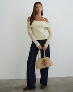 Women's Sheer Mesh Halterneck Top in Yellow for Everyday Wear