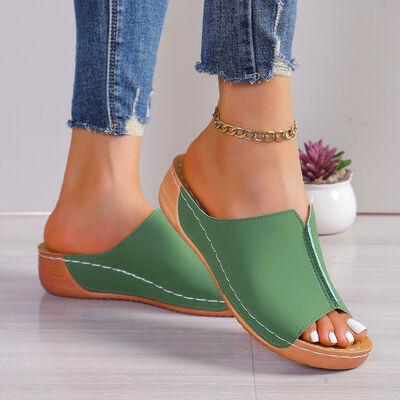 Women's Wedge Heel Sandals with Cushioned Sole for All-Day Comfort