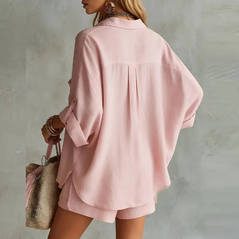 Orlinda | Women's Clothing Summer Linen Two-Piece Set with Breathable Fabric | Relaxed Fit for Effortless Comfort
