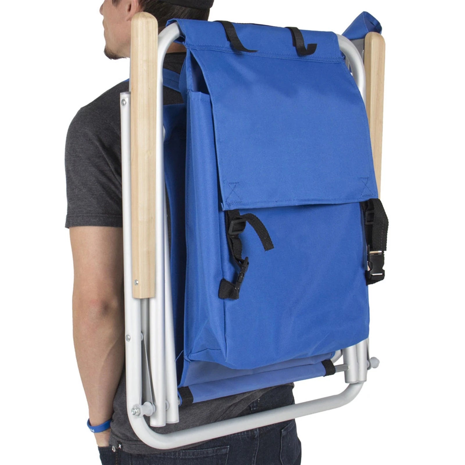Outdoor Comfort | Portable Beach Chair with Adjustable Headrest | Lightweight Folding Design for Ultimate Relaxation