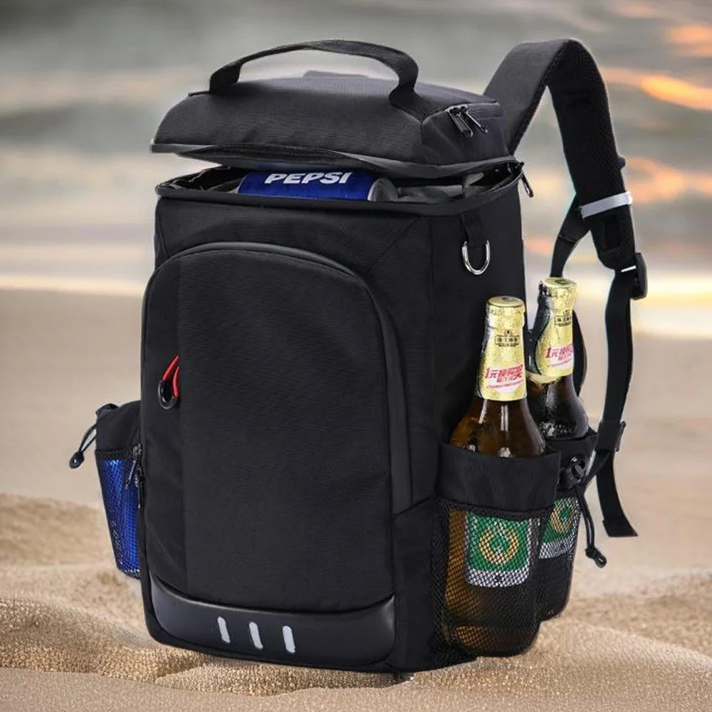 Outdoor Essentials | Insulated Backpack Cooler Bag with Ergonomic Design | Large Capacity for Food & Drinks