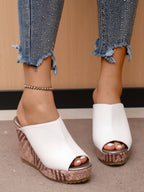 Women's Pu Leather Heeled Evening Sandals with Cushioned Sole for All-Day Comfort