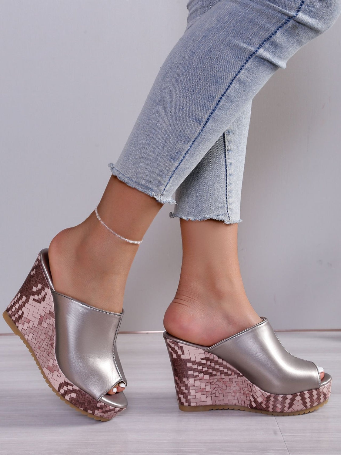 Women's Pu Leather Heeled Evening Sandals with Cushioned Sole for All-Day Comfort