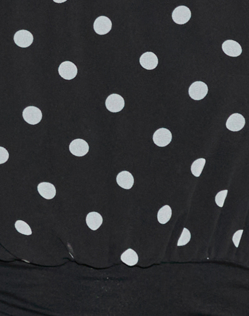 Women's Halterneck Top in Black Flattering Fit for Everyday Wear