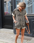 Women's Beach Safari Print Playsuit