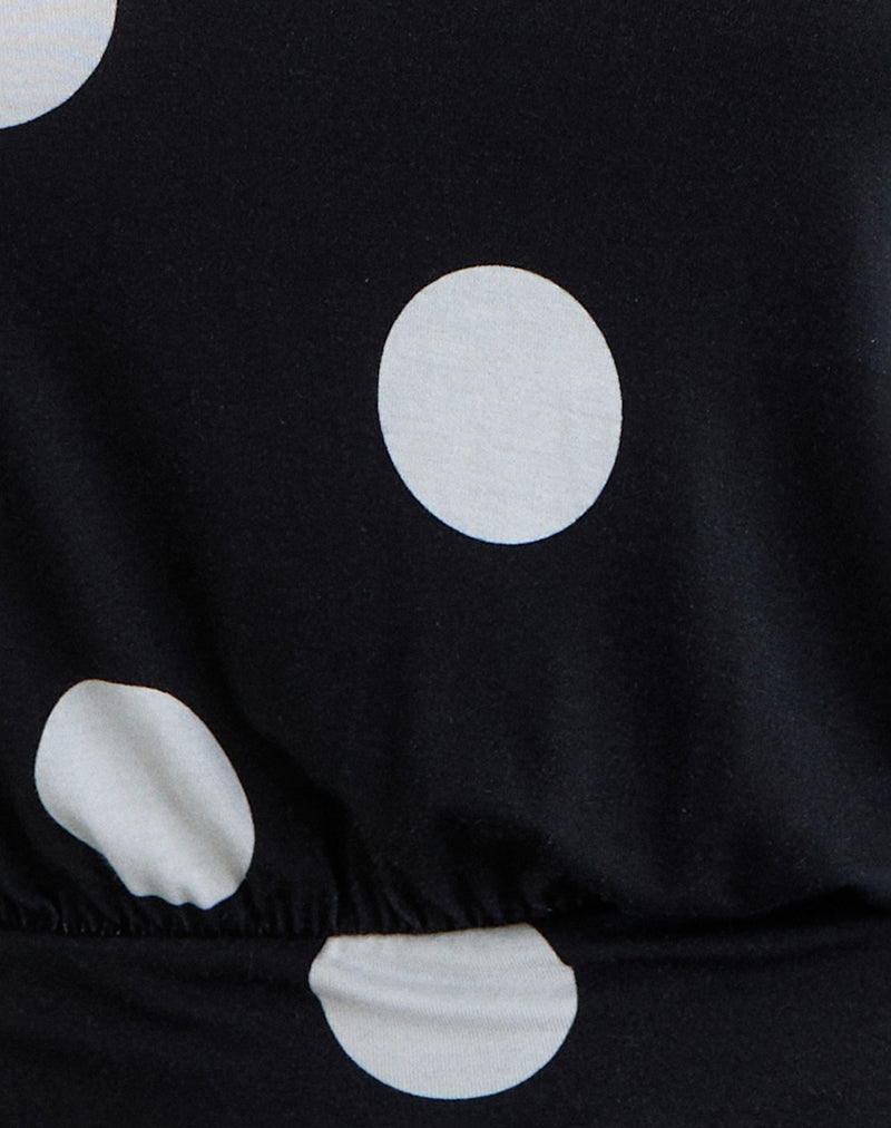 Women's Halterneck Relaxed Top in Black for Everyday Wear