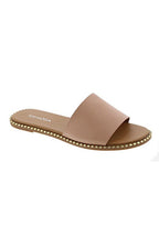 Women's Slip-On Slide Sandals in Black with Cushioned Sole for All-Day Comfort