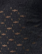 Women's Lace Fashion Top with V-Neckline in Black for Everyday Wear