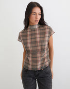 Women's Chiffon Fashion Top in Black for Everyday Wear