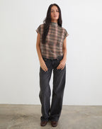 Women's Chiffon Fashion Top in Black for Everyday Wear