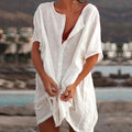 Sleeveless Minimalist Shirt Dress | Button-Front Detail