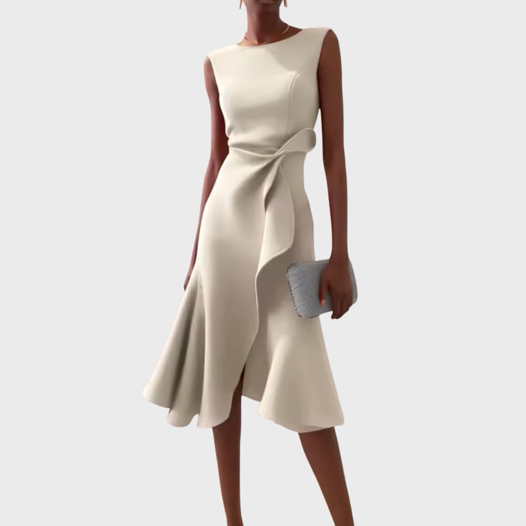 Sleeveless Classic Midi Dress | Day-to-Night