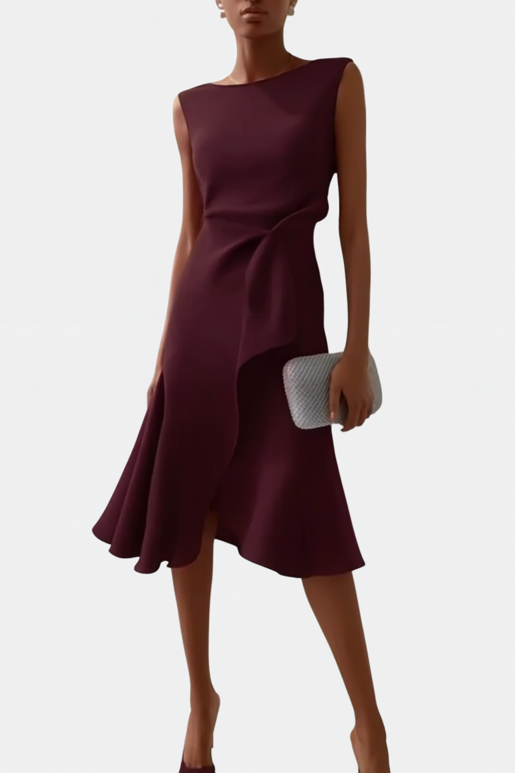 Sleeveless Classic Midi Dress | Day-to-Night