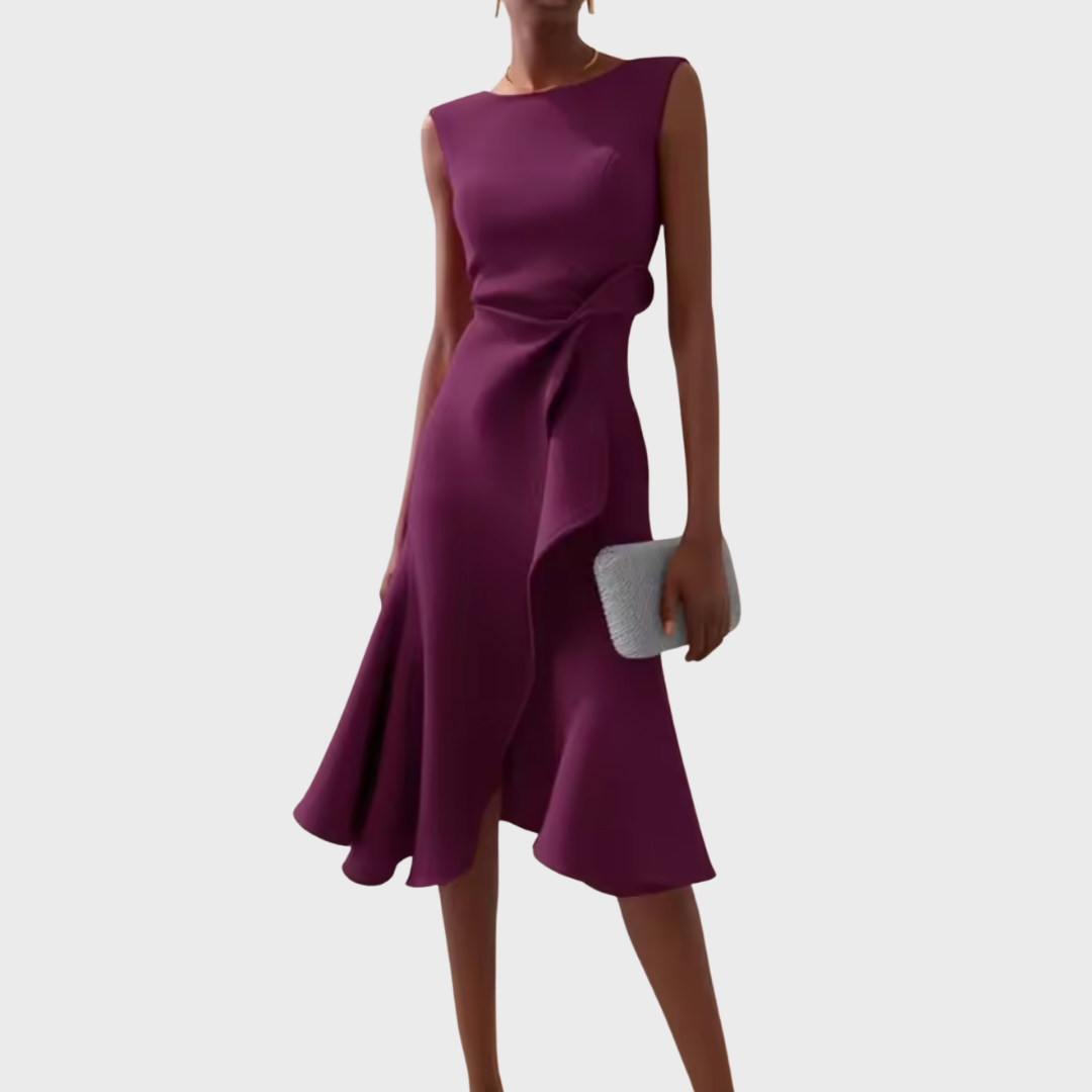 Sleeveless Classic Midi Dress | Day-to-Night