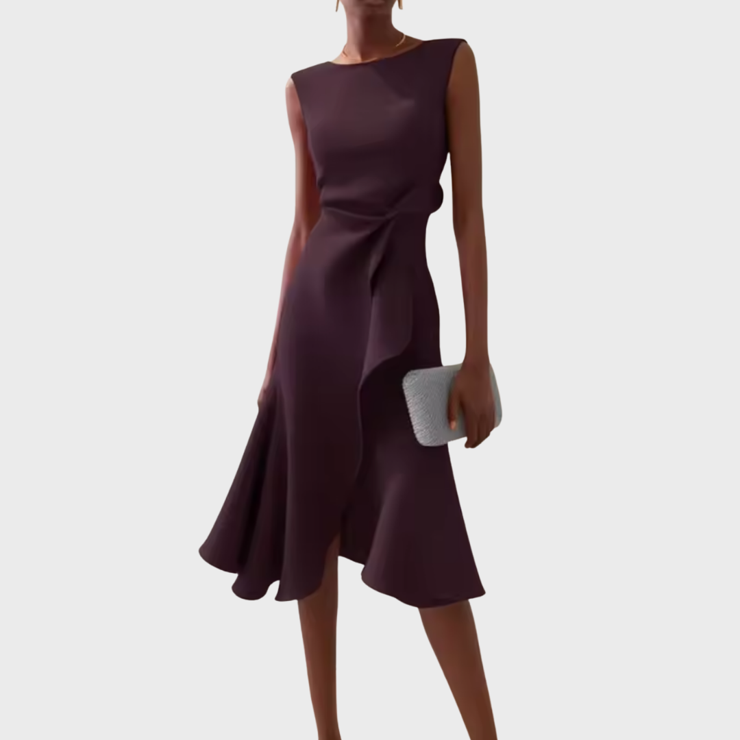 Sleeveless Classic Midi Dress | Day-to-Night