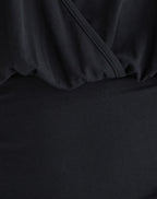 Women's Fashion Top with Cowl Neckline in Black for Everyday Wear