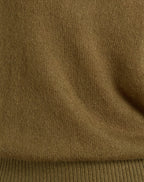 Women's Knit Fashion Relaxed Top with Scoop Neckline in Olive for Everyday Wear