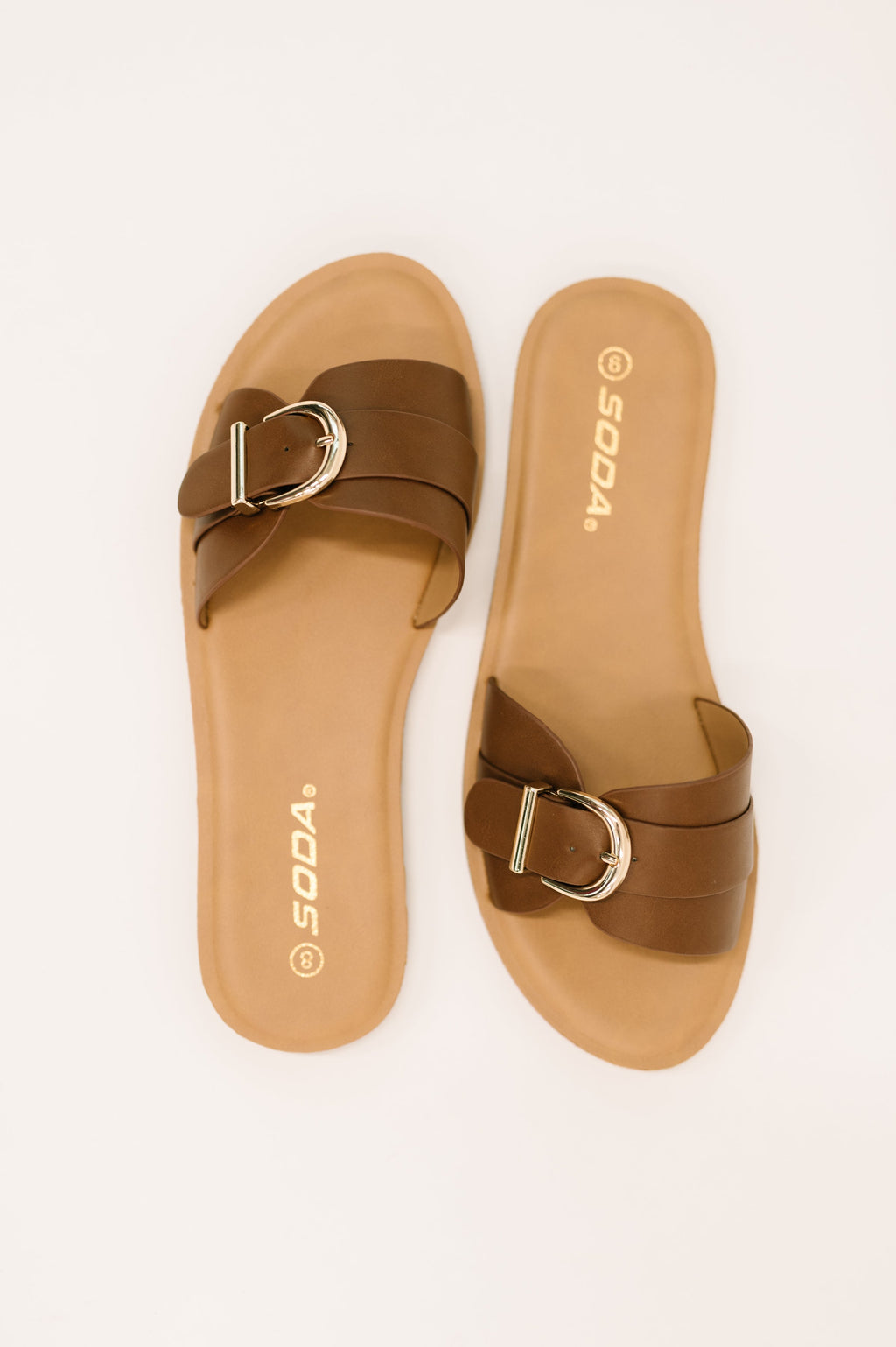 Women's Lace Slip-On Flat Sandals in Gold with Cushioned Sole for All-Day Comfort