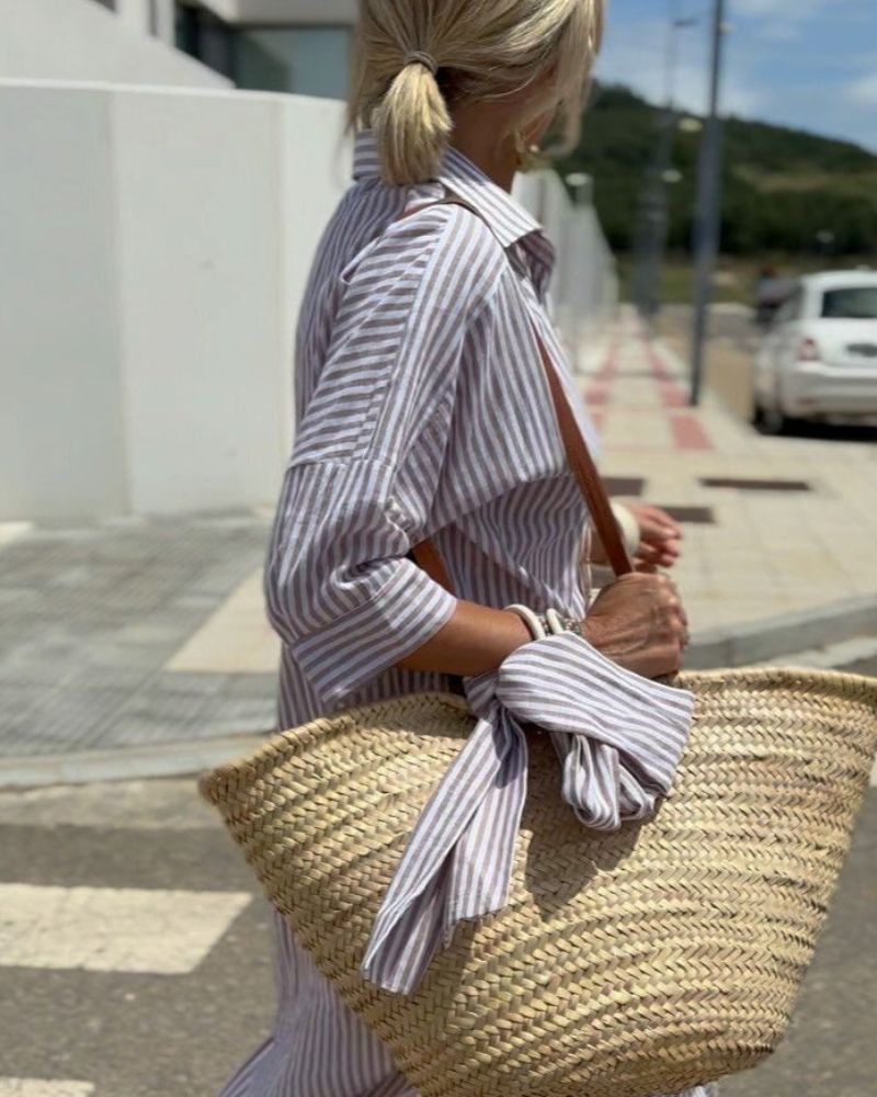 Striped Shirt Dress | Flowing & Day-to-Night