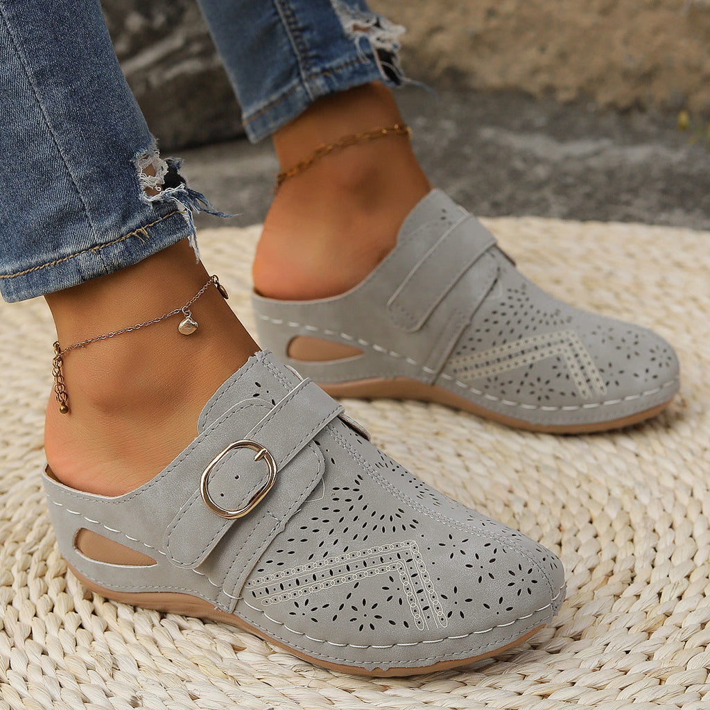 Women's Wedge Heel Sandals with Cushioned Sole for All-Day Comfort