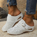 Women's Wedge Heel Sandals with Cushioned Sole for All-Day Comfort