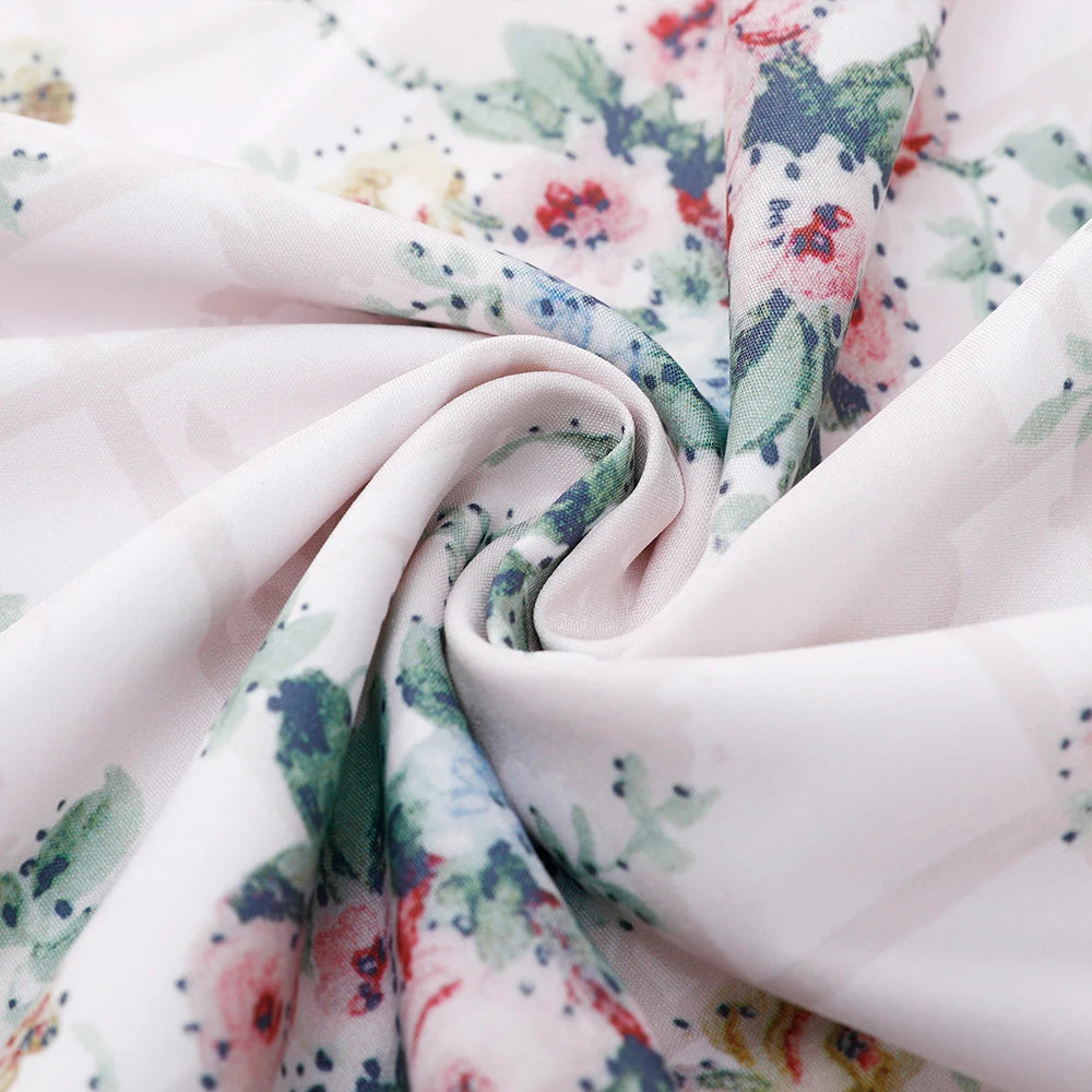 Women's Floral Corset Bodice Spaghetti Strap A-Line Maxi Dress – Romantic Cottagecore Garden Party Wedding Guest Summer Dress
