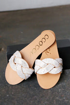 Women's Denim Slip-On Flat Sandals in Denim with Cushioned Sole for All-Day Comfort