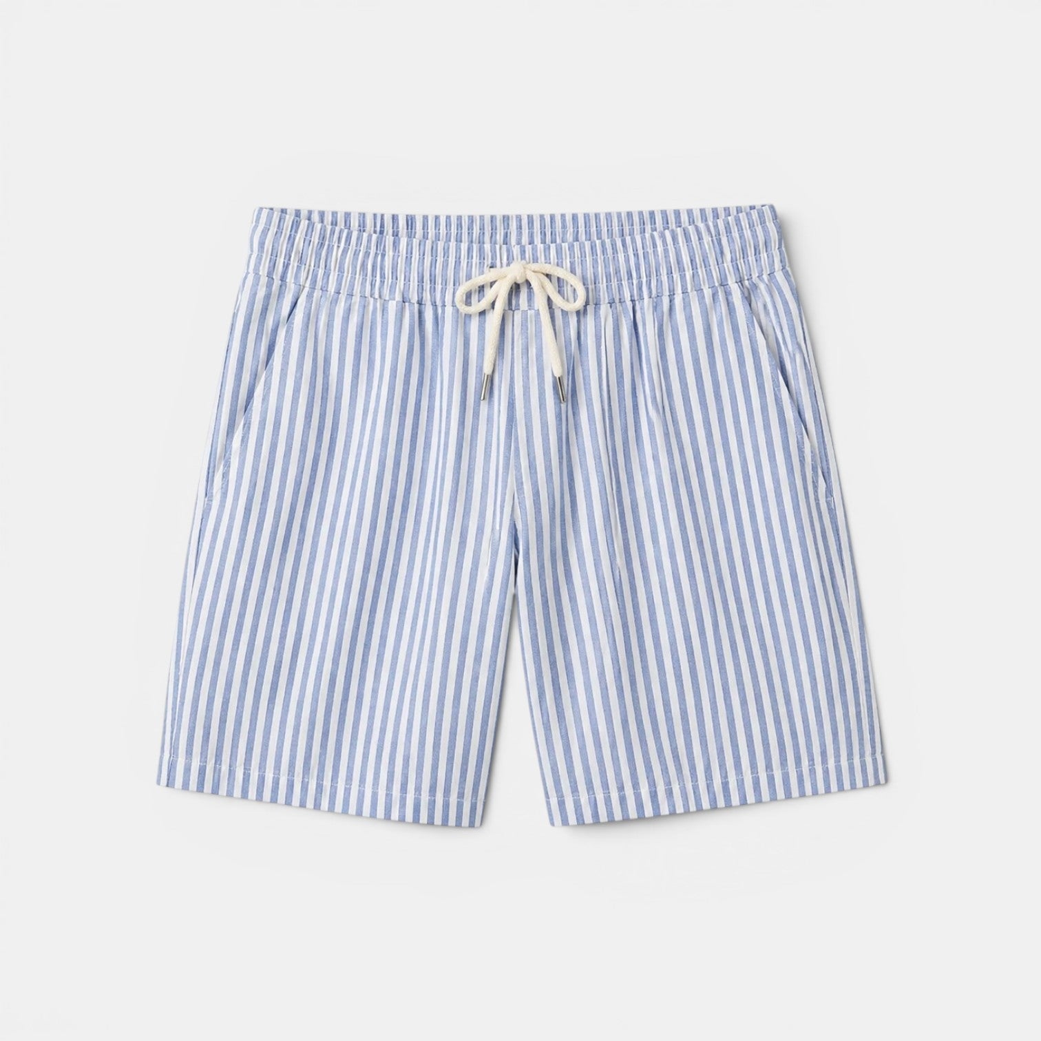 Timeless Riviera | Men's Shorts with Lightweight Linen Fabric | Striped Design for Effortless Summer Comfort