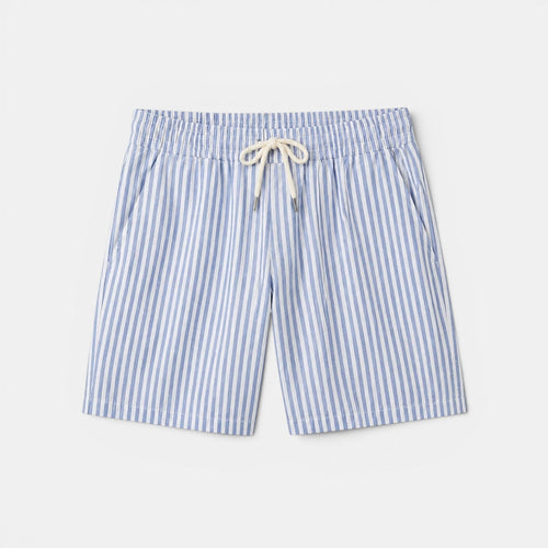 Timeless Riviera | Men's Shorts with Lightweight Linen Fabric | Striped Design for Effortless Summer Comfort
