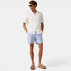 Timeless Riviera | Men's Shorts with Lightweight Linen Fabric | Striped Design for Effortless Summer Comfort