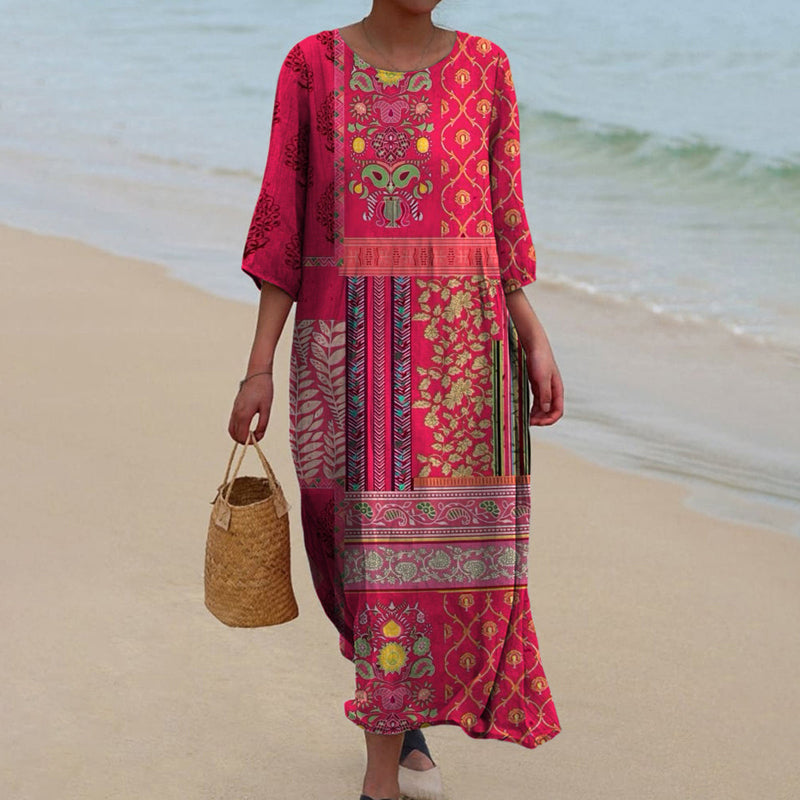 Flowing Boho Maxi Dress | Festival & Easy-Fit