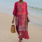 Flowing Boho Maxi Dress | Festival & Easy-Fit