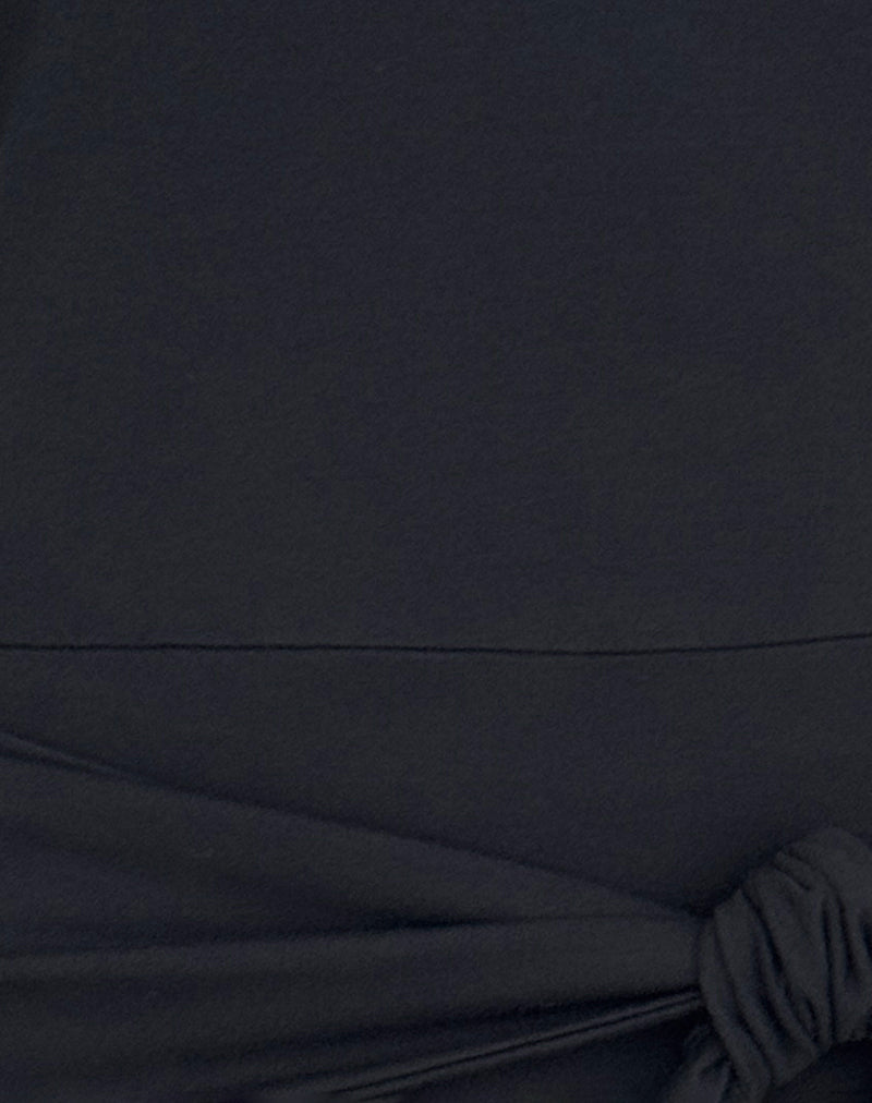 Women's Jersey Halterneck Top in Black for Everyday Wear