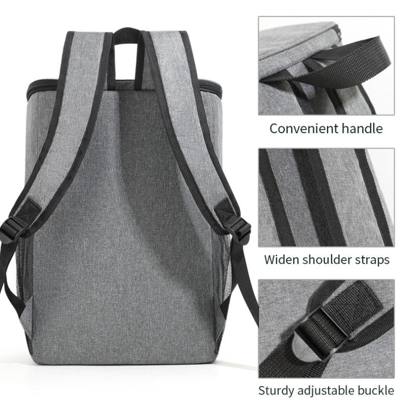 Versatile Insulated Lunch Bag with Waterproof Design | 18L Capacity for Outdoor Dining