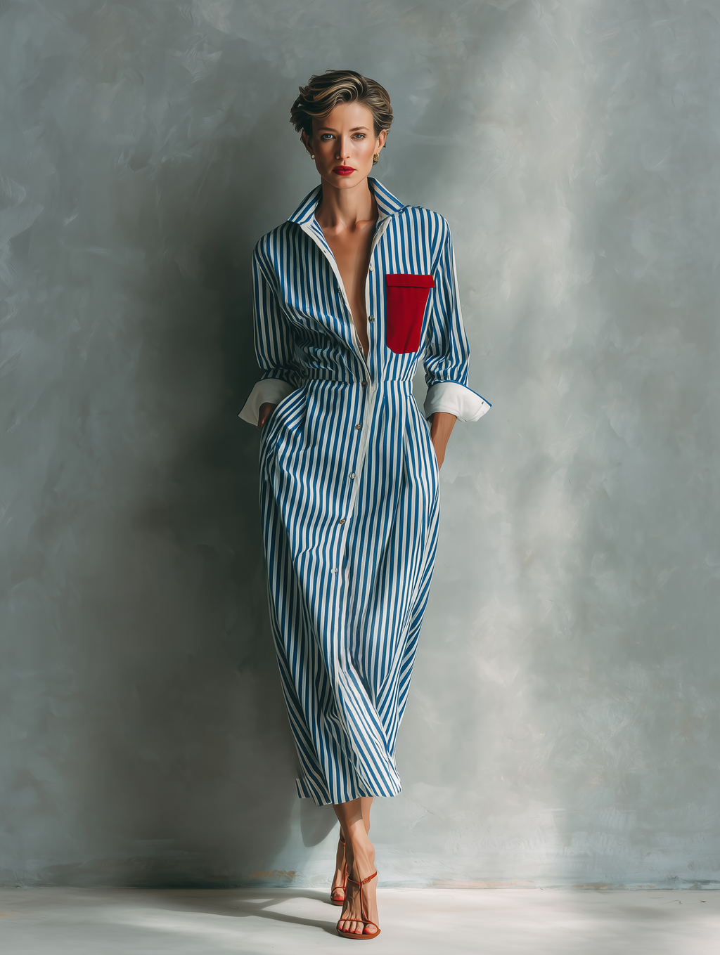 Classic Stripe Shirt Dress | Flowing & Day-to-Night