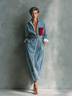 Classic Stripe Shirt Dress | Flowing & Day-to-Night