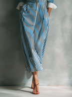 Classic Stripe Shirt Dress | Flowing & Day-to-Night
