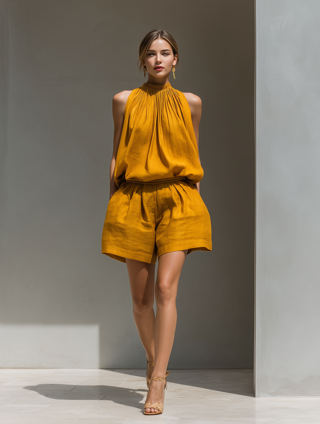Linen Elegant Two-Piece Set for any occasion