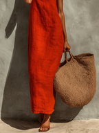 Square-Neck Boho Print Dress for festivals and outdoor days