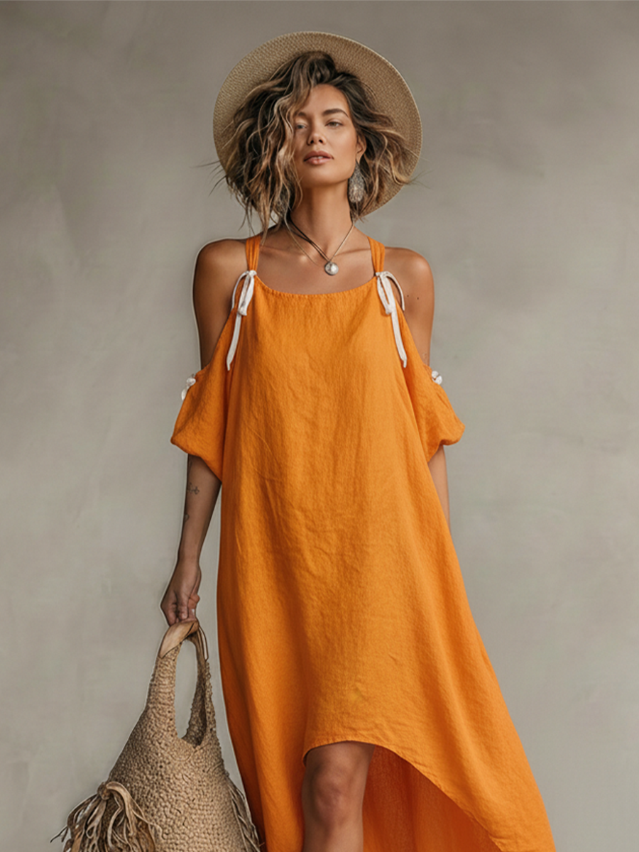 Chic Bohemian Print Dress for festivals and outdoor days