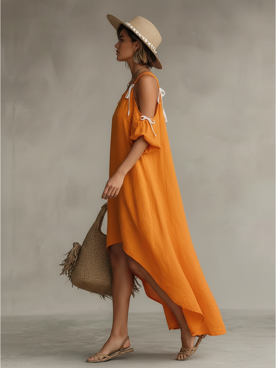 Chic Bohemian Print Dress for festivals and outdoor days