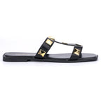 Women's Slip-On Flat Sandals with Cushioned Sole for All-Day Comfort
