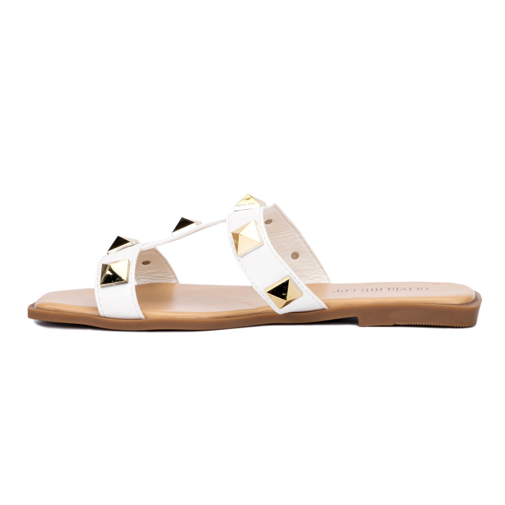 Women's Slip-On Flat Sandals with Cushioned Sole for All-Day Comfort